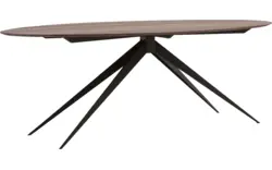 Goossens excellent eettafel uniek donker bruin eiken - 8211504-02