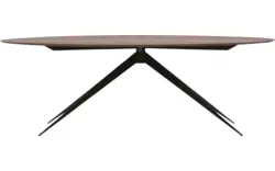 Goossens excellent eettafel uniek donker bruin eiken - 8211505-02