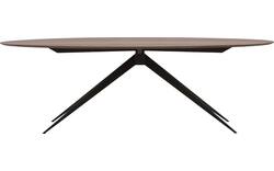 Goossens excellent eettafel uniek donker bruin eiken - 8211506-01