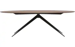 Goossens excellent eettafel uniek donker bruin eiken - 8211506-02