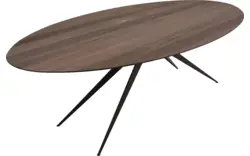 Goossens excellent eettafel uniek donker bruin eiken - 8211506-02