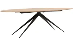 Goossens excellent eettafel uniek blank eiken - 8211528-02