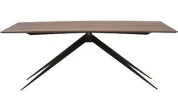 Goossens excellent eettafel uniek donker bruin eiken - 8211545-01