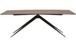Goossens excellent eettafel uniek donker bruin eiken - 8211546-01