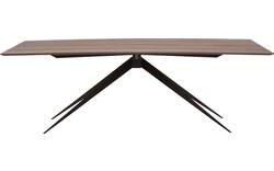 Goossens excellent eettafel uniek donker bruin eiken - 8211547-01