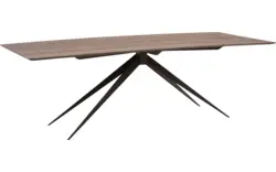 Goossens excellent eettafel uniek donker bruin eiken - 8211548-02