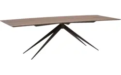 Goossens excellent eettafel uniek donker bruin eiken - 8211549-02