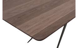 Goossens excellent eettafel uniek donker bruin eiken - 8211549-02