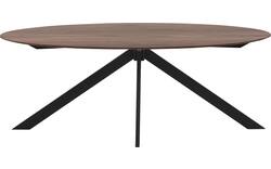 Goossens excellent eettafel uniek donker bruin eiken - 8211587-02