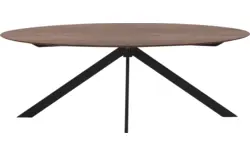 Goossens excellent eettafel uniek donker bruin eiken - 8211588-01