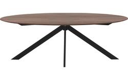 Goossens excellent eettafel uniek donker bruin eiken - 8211589-02