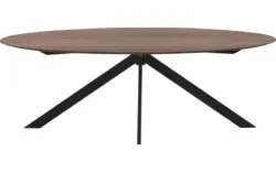 Goossens excellent eettafel uniek donker bruin eiken - 8211589-01