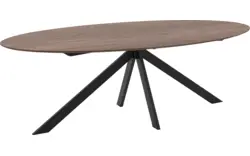 Goossens excellent eettafel uniek donker bruin eiken - 8211590-01