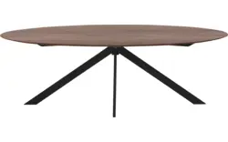 Goossens excellent eettafel uniek donker bruin eiken - 8211590-01