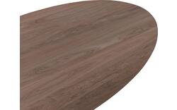Goossens excellent eettafel uniek donker bruin eiken - 8211590-01