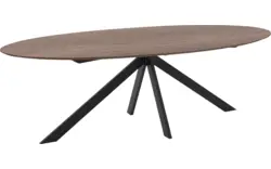 Goossens excellent eettafel uniek donker bruin eiken - 8211591-01