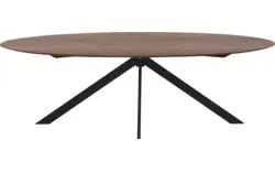 Goossens excellent eettafel uniek donker bruin eiken - 8211591-01