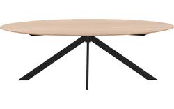 Goossens excellent eettafel uniek blank eiken - 8211611-02