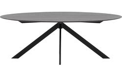 Goossens excellent eettafel uniek zwart eiken - 8211616-02