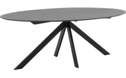 Goossens excellent eettafel uniek zwart eiken - 8211616-02