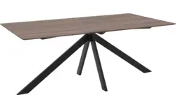 Goossens excellent eettafel uniek donker bruin eiken - 8211629-01