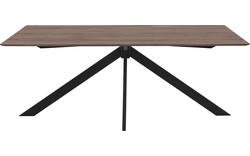 Goossens excellent eettafel uniek donker bruin eiken - 8211629-02