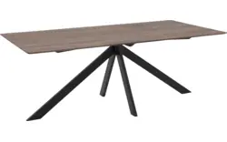 Goossens excellent eettafel uniek donker bruin eiken - 8211630-01