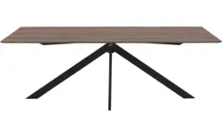 Goossens excellent eettafel uniek donker bruin eiken - 8211631-01