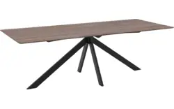 Goossens excellent eettafel uniek donker bruin eiken - 8211632-01