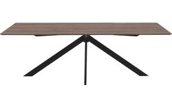 Goossens excellent eettafel uniek donker bruin eiken - 8211632-02