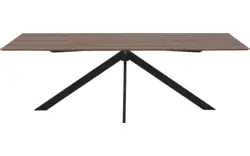 Goossens excellent eettafel uniek donker bruin eiken - 8211632-01