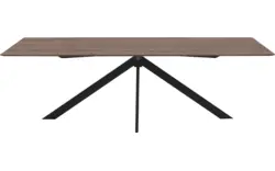 Goossens excellent eettafel uniek donker bruin eiken - 8211633-01
