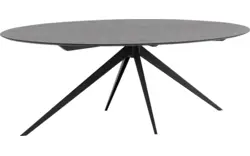 Goossens excellent eettafel uniek zwart eiken - 8211701-02