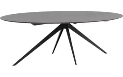 Goossens excellent eettafel uniek zwart eiken - 8211703-02