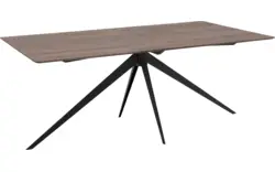 Goossens excellent eettafel uniek donker bruin eiken - 8211713-01