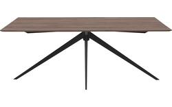 Goossens excellent eettafel uniek donker bruin eiken - 8211713-02