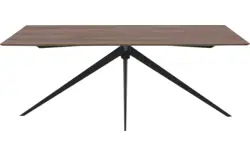 Goossens excellent eettafel uniek donker bruin eiken - 8211713-01