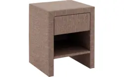 Goossens nachtkastje nomade steppe bruin stof - 8211836-01