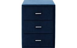 Goossens excellent nachtkastje briljant elite blauw stof - 8211854-C-01