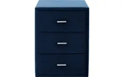 Goossens excellent nachtkastje briljant elite blauw stof - 8211854-C-01