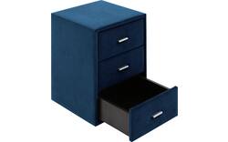 Goossens excellent nachtkastje briljant elite blauw stof - 8211854-C-01