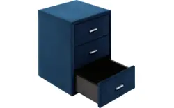 Goossens excellent nachtkastje briljant elite blauw stof - 8211854-C-01