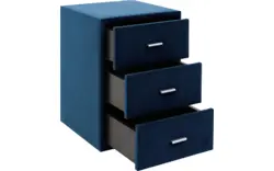 Goossens excellent nachtkastje briljant elite blauw stof - 8211854-C-01