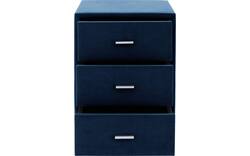 Goossens excellent nachtkastje briljant elite blauw stof - 8211854-C-01