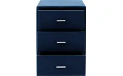 Goossens excellent nachtkastje briljant elite blauw stof - 8211854-C-01