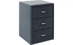 Goossens excellent nachtkastje briljant elite blauw stof - 8211855-C-01
