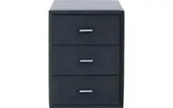 Goossens excellent nachtkastje briljant elite blauw stof - 8211855-C-01
