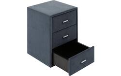 Goossens excellent nachtkastje briljant elite blauw stof - 8211855-C-01