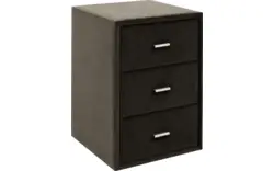 Goossens excellent nachtkastje briljant elite bruin stof - 8211856-C-01