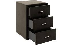 Goossens excellent nachtkastje briljant elite bruin stof - 8211856-C-04